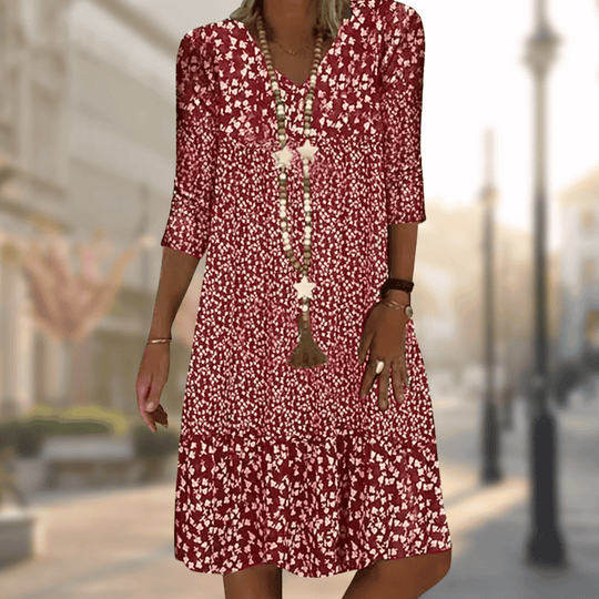 Variant image for Damen Kleid Elegantes Sommerkleid Baumwolle Polyester-3