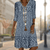 Damen Kleid Elegantes Sommerkleid Baumwolle Polyester-1
