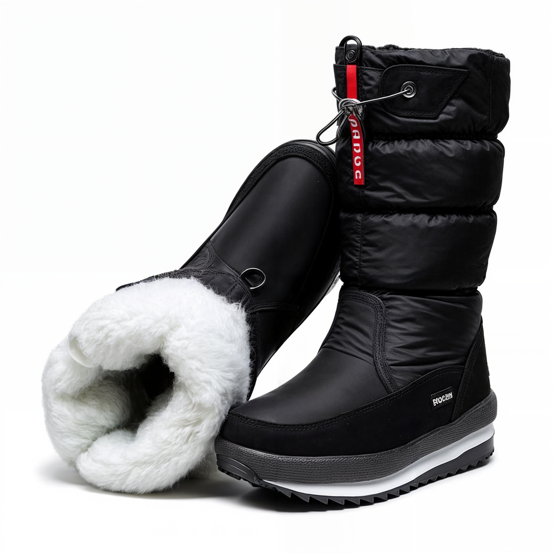 Dicke Plüsch-Winterstiefel für Damen 1