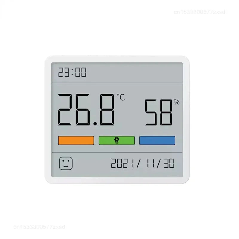 Digitales Hygrometer mit Uhr und Thermometer für Innenräume 4