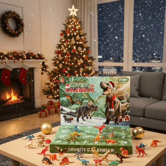 Dinosaurier Adventskalender mit 24 Spielzeugen für Kinder 0
