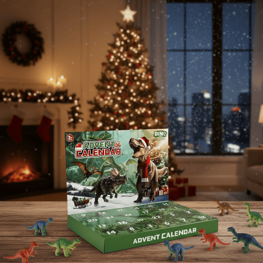 Dinosaurier Adventskalender mit 24 Spielzeugen für Kinder 6