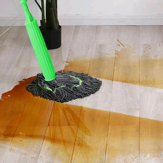 Doppelmopp Reinigungssystem Wischmopp 2-in-1 für Effizientes Wischen und Trocknen 1