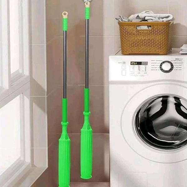 Doppelmopp Reinigungssystem Wischmopp 2-in-1 für Effizientes Wischen und Trocknen 4