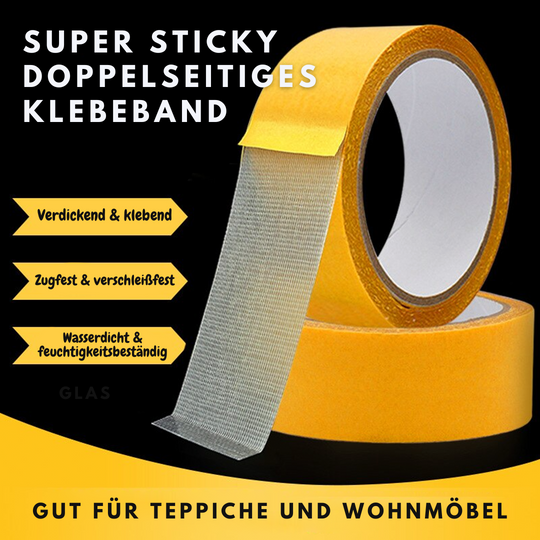 Doppelseitiges Klebeband für Möbel und Teppiche – Starker Halt, Rückstandslos, 5 cm x 10 m 0