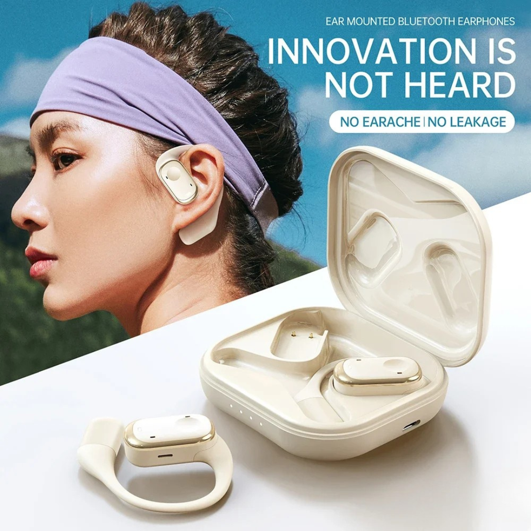 Drahtlose Bluetooth Kopfhörer Open-Ear für Sport mit Hi-Res Sound und langer Akkulaufzeit