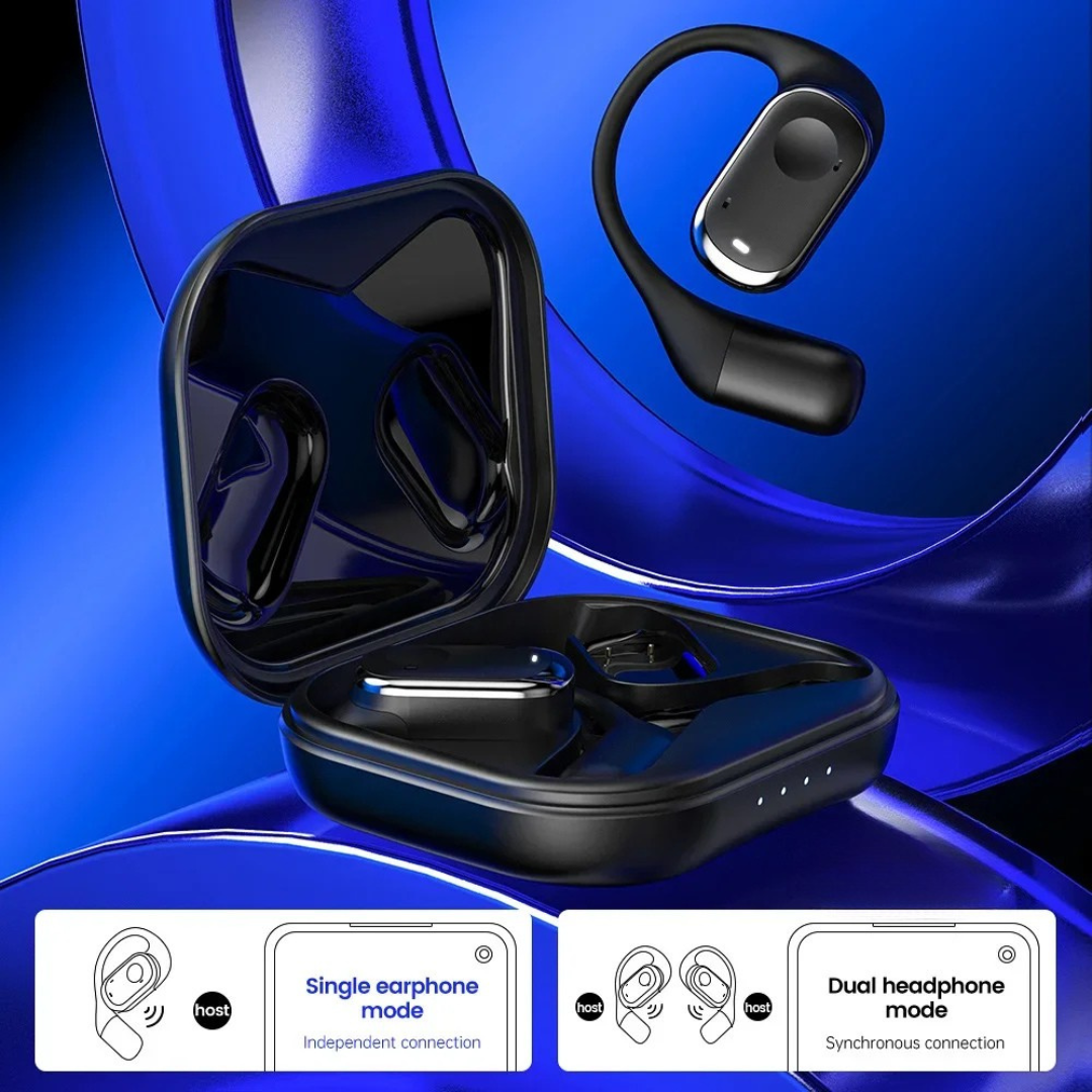 Drahtlose Bluetooth Kopfhörer Open-Ear für Sport mit Hi-Res Sound und langer Akkulaufzeit