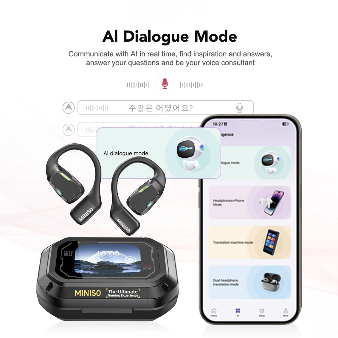 Drahtlose Sportkopfhörer Bluetooth In Ear für Herren und Damen mit offenem Design