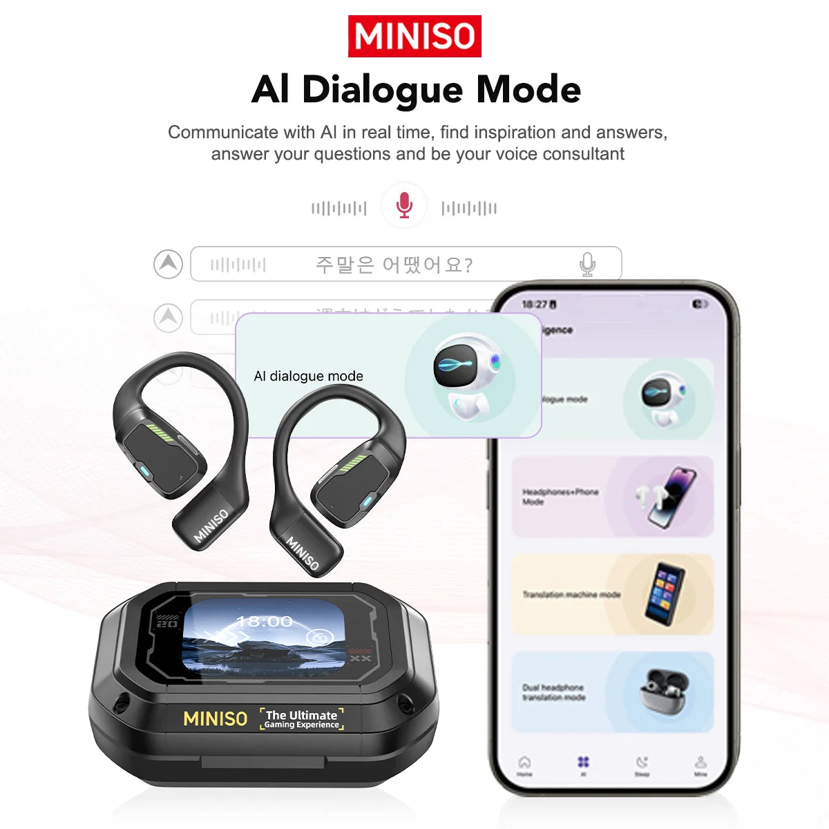 Drahtlose Sportkopfhörer Bluetooth In Ear für Herren und Damen mit offenem Design 2
