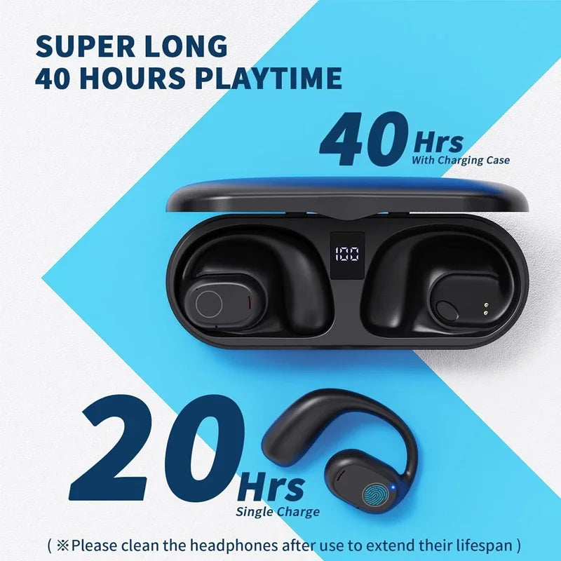 Drahtlose Sportkopfhörer Bluetooth Offenes Ohr Design für Herren und Damen 1