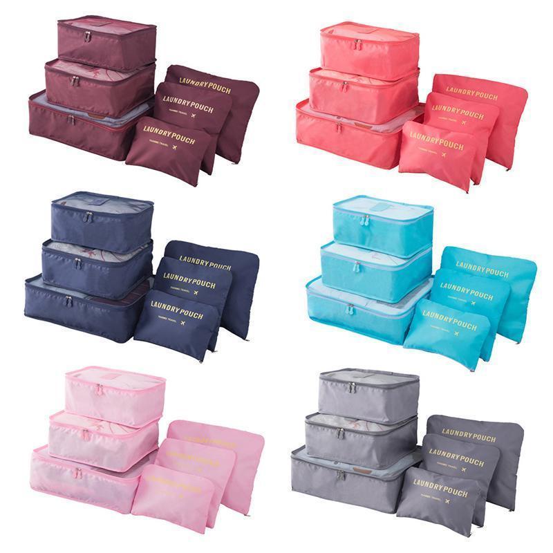 Variant image for Packwürfel Set für Koffer Blau Wasserdicht Polyester Faltbar Organisator-1