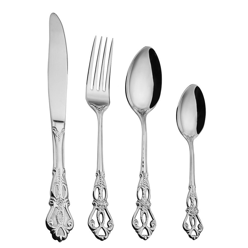 Edelstahl Besteckset Modern für den täglichen Gebrauch 7