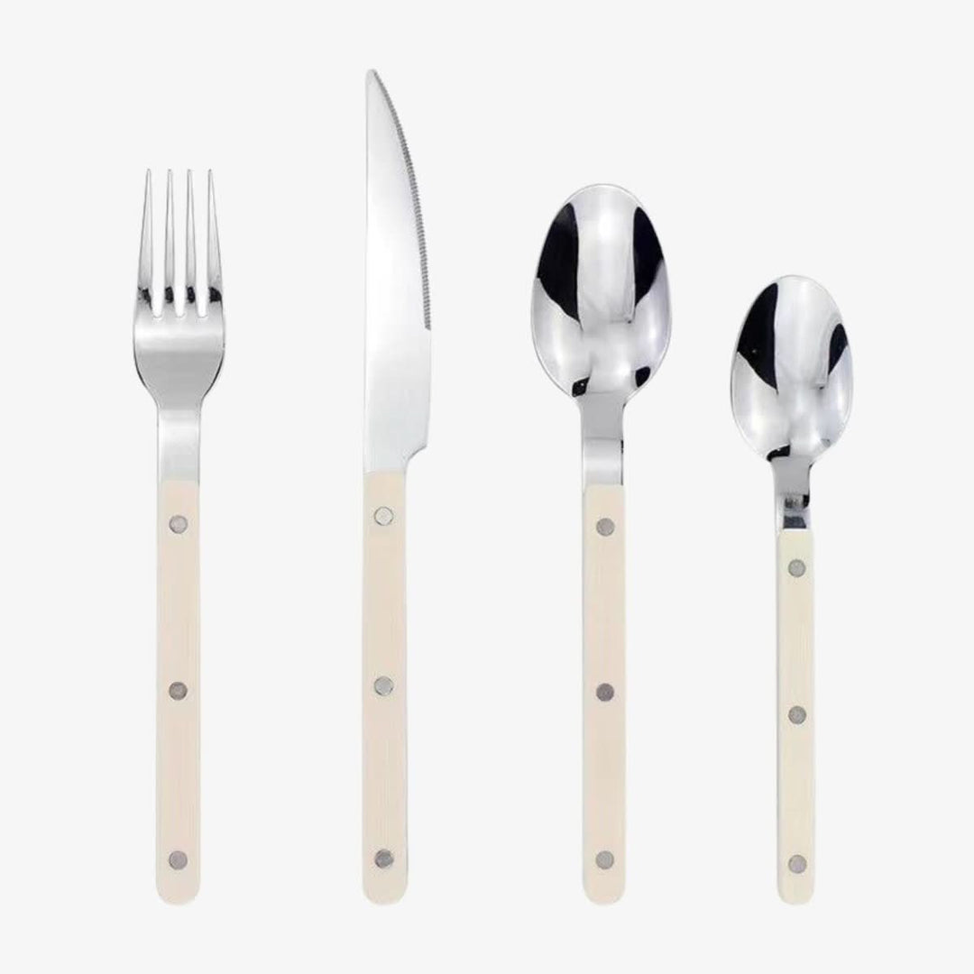 Edelstahl Besteckset für 6 Personen mit Gravur 8