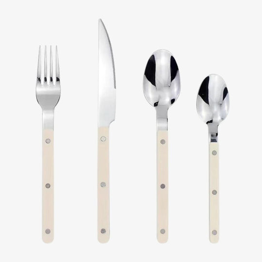 Edelstahl Besteckset für 6 Personen mit Gravur 8