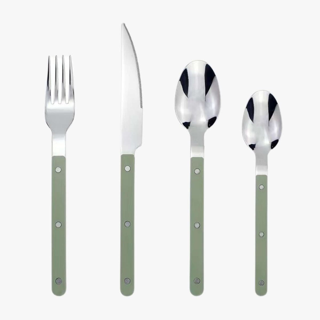 Edelstahl Besteckset für 6 Personen mit Gravur 9