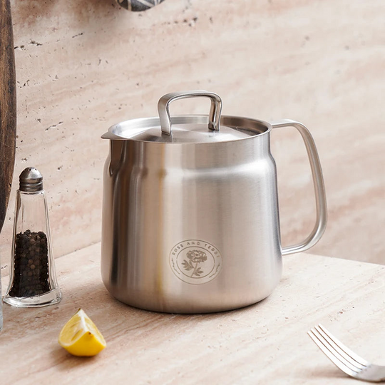 Edelstahl Fritteuse Mit Ölfiltration 1,5 L Für Alle Kochflächen 5