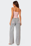 Variant image for Damen Flared Jeans Blau Eleganter Stil Dehnbarer Denim-1