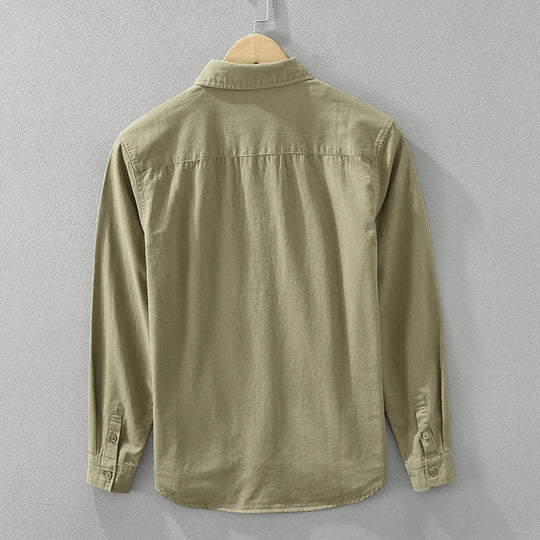 Herrenhemd Casual Kurzarm Baumwolle für Sommer 4
