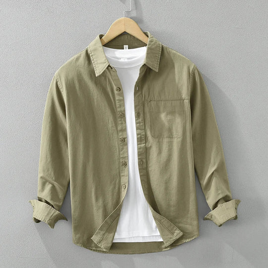 Variant image for Herrenhemd Casual Kurzarm Baumwolle für Sommer-13