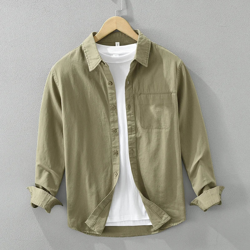 Variant image for Herrenhemd Casual Kurzarm Baumwolle für Sommer-13