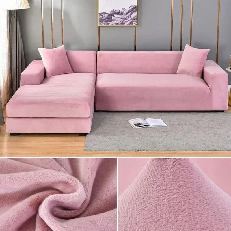 Elastischer Sofabezug für Jedes Wohnzimmer - Stylischer Couch Bezug für L-förmige Sofas und Akzentsessel 0