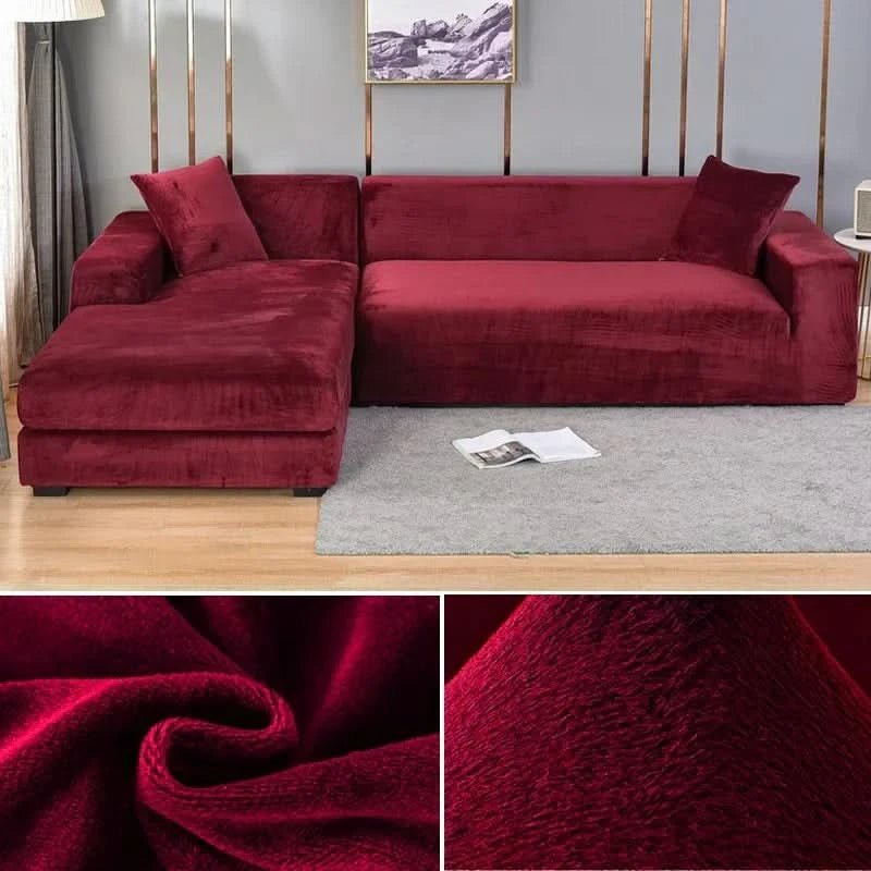 Elastischer Sofabezug für Jedes Wohnzimmer - Stylischer Couch Bezug für L-förmige Sofas und Akzentsessel 14