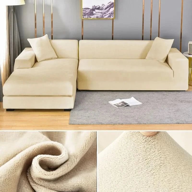 Elastischer Sofabezug für Jedes Wohnzimmer - Stylischer Couch Bezug für L-förmige Sofas und Akzentsessel 7