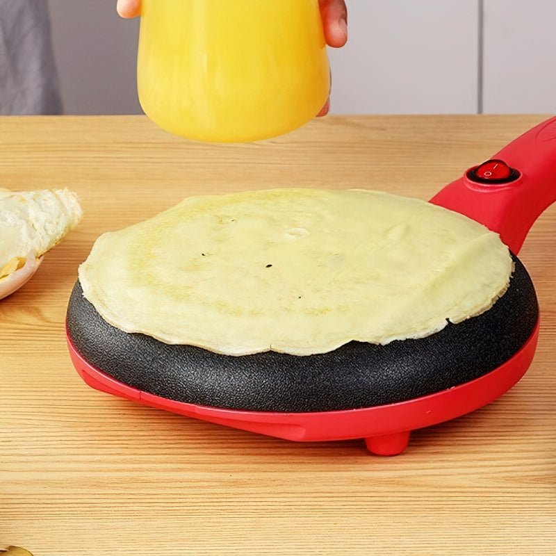 Elektrische Crêpe Pfanne Mit Einstellbarer Temperatur Und Antihaftbeschichtung 1