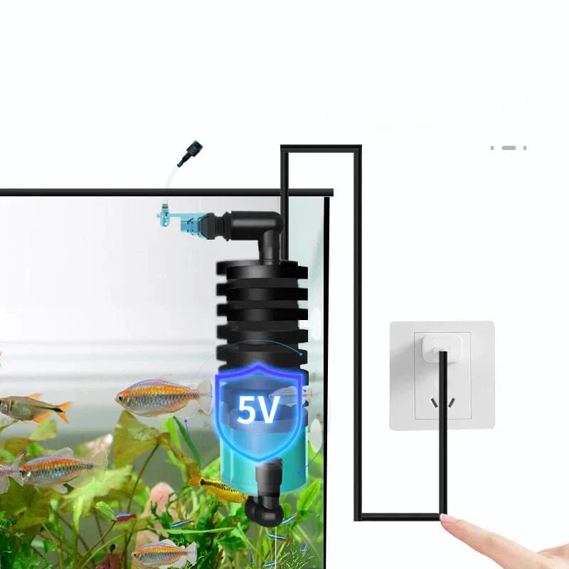 Elektrischer Wasserschwamm für Aquarium Zubehör mit USB-Reinigungstechnologie 3