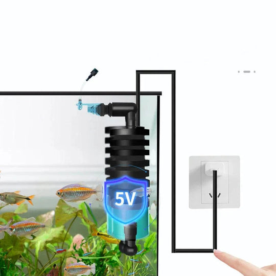Elektrischer Wasserschwamm für Aquarium Zubehör mit USB-Reinigungstechnologie 3