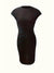 Damen Midi Kleid Elegantes Rundhalsausschnitt Hochwertiger Stoff-3