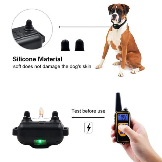 Erziehungshalsband Hund Mit Fernbedienung Wasserdicht Und Anpassbaren Trainingsstufen 5