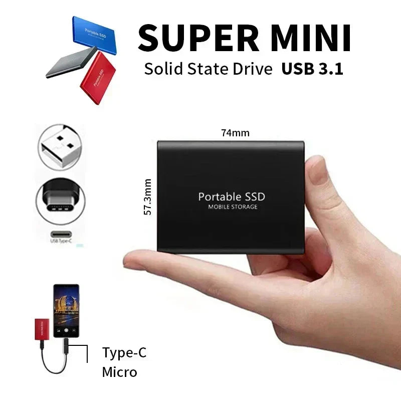 Externe SSD 128 TB Kompakt und Schnell 3