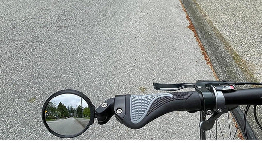 Fahrradlenker-Sicherheits-Spiegel Verstellbar mit Weitwinkelglas 3
