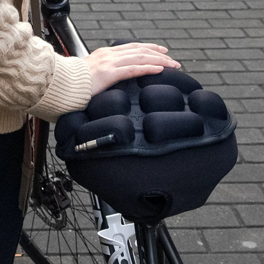 Fahrradsattel Komfort mit Stoßdämpfung und Individuell Einstellbarem Luftdruck 3