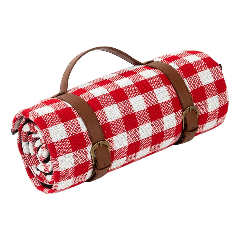 Faltbare Picknickdecke Wasserdicht für Outdoor-Aktivitäten und Campingdecke mit Karomuster 0