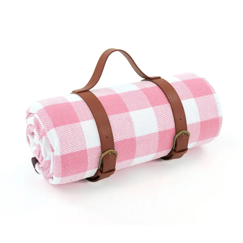 Faltbare Picknickdecke Wasserdicht für Outdoor-Aktivitäten und Campingdecke mit Karomuster 10
