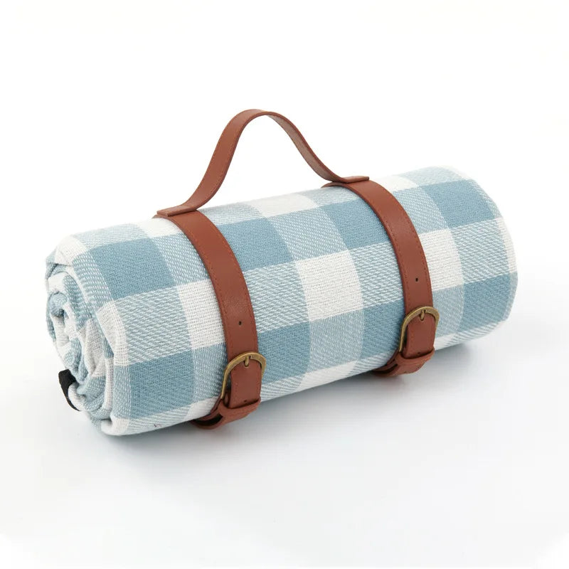 Faltbare Picknickdecke Wasserdicht für Outdoor-Aktivitäten und Campingdecke mit Karomuster 13