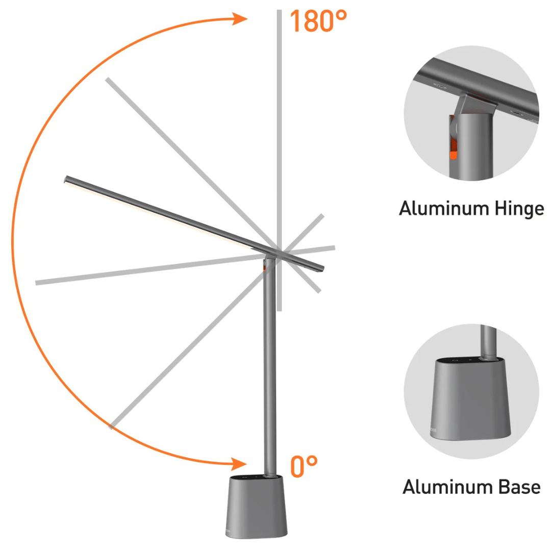 Faltbare Schreibtischlampe LED Dimmbar für modernes Arbeiten und Lernen 3