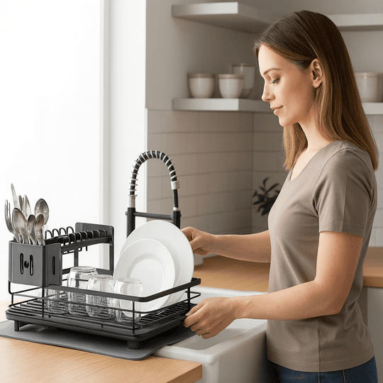 Faltbarer Geschirrkorb für Geschirrspüler – Modernes, Platzsparendes Design 4