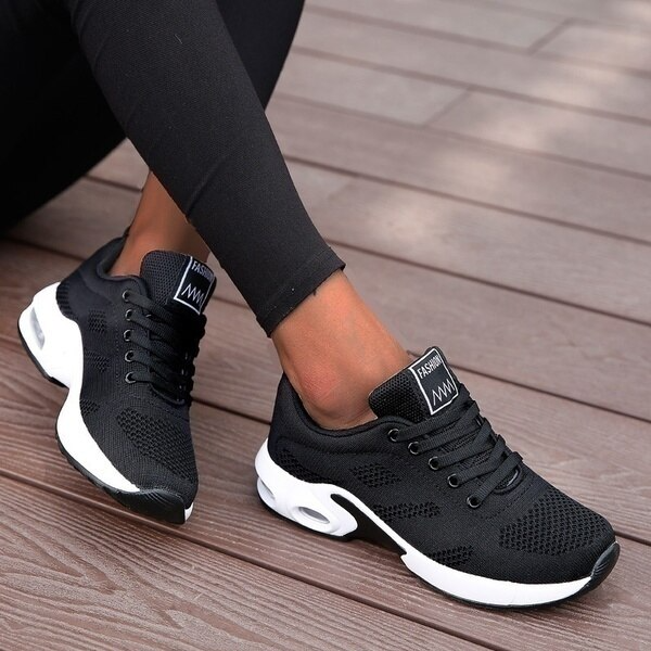 Variant image for Herren Sneaker Schwarz Atmungsaktiv Ergonomisch Mesh Turnschuhe-7