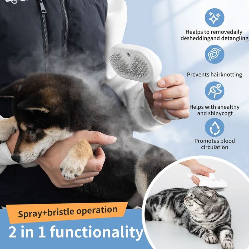 Fellbürste für Katzen und Hunde mit Massageeffekt für sanfte Fellpflege 2