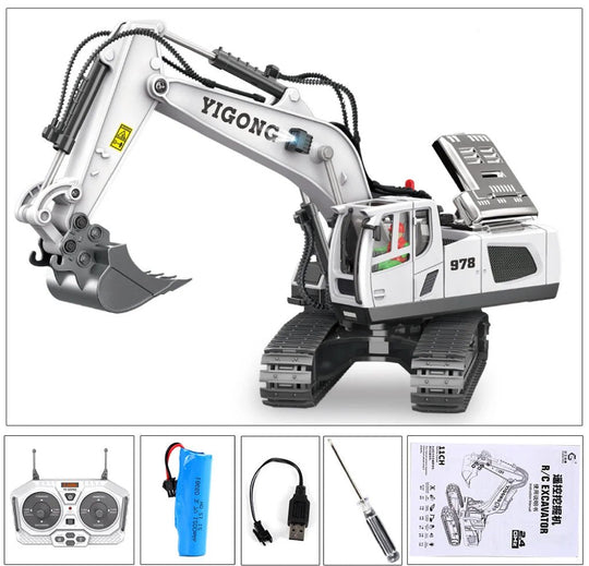 Ferngesteuertes RC Auto Maßstab 1:14 Bagger Modell G308H mit Hydraulischem Arm 6
