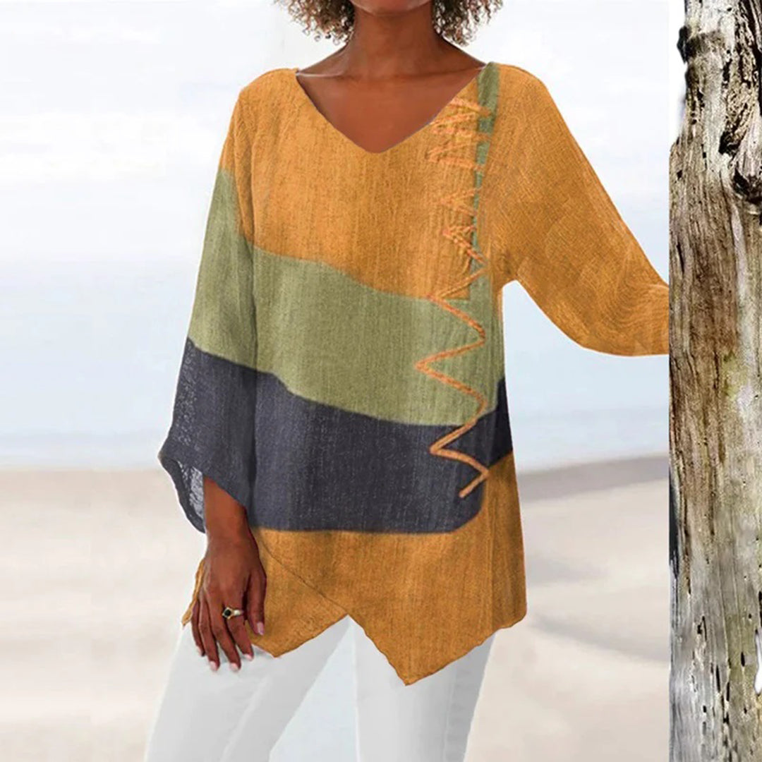 Festliches Oberteil Damen Chic Hochwertiger Stoff 1