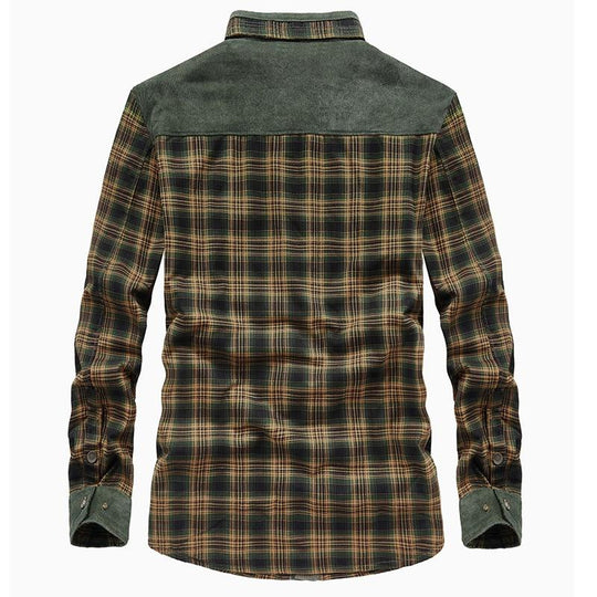 Flanell-Karierte Winterjacke