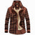 Flanell-Karierte Winterjacke
