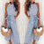 Frauen Gestreifter Schnürer Jumpsuit