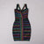 Frauen Multi Color Party Kleid