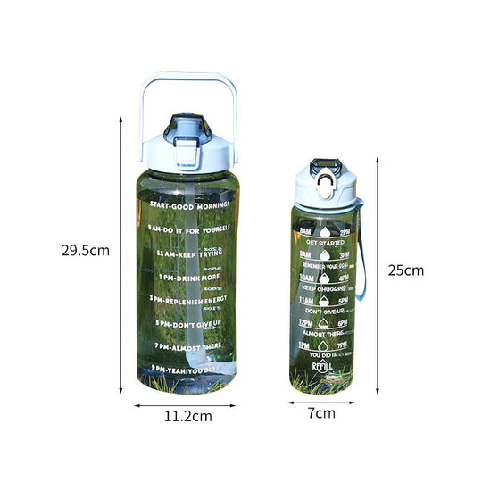 Frauen Trinkflasche Sport mit Motivationsmarkierungen, Leicht und Tragbar für Fitness und Alltag 5