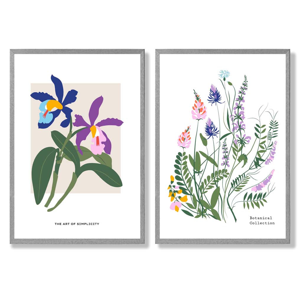 Frühling Blumen Kunstdruck Set für die Wanddekoration 5